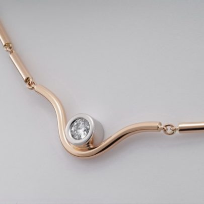 Diabolo - Diamant-Collier in Bicolor