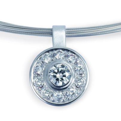 diamantcollier in weißgold vom Juwelier in Köln