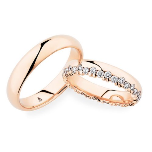 Memoire Trauringe in Roségold