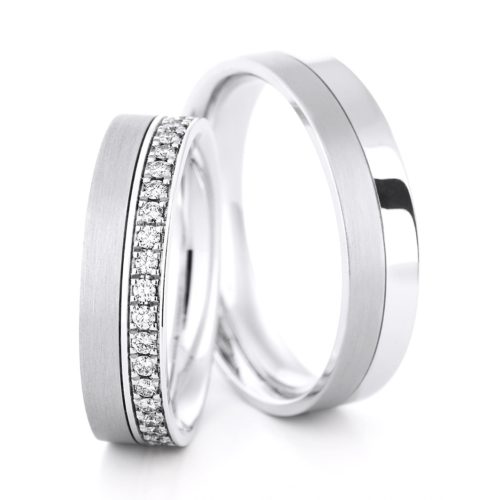 Moderne Trauringe mit Brillanten