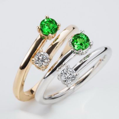 Smaragdringe mit Brillanten vom Juwelier in Köln