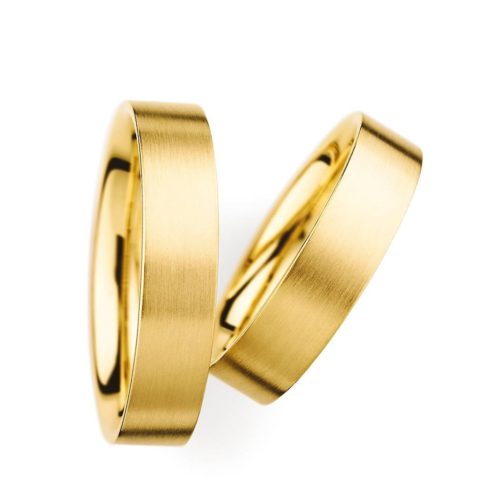 Trauringe Gelbgold matt