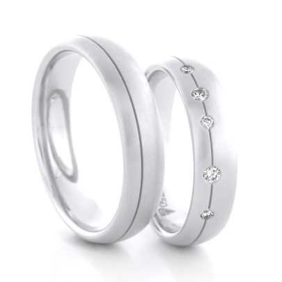 Trauringe mit Fuge in Köln bei Juwelier Mommen am Neumarkt.