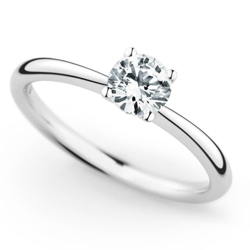 Weißgold Verlobungsring mit Brillant