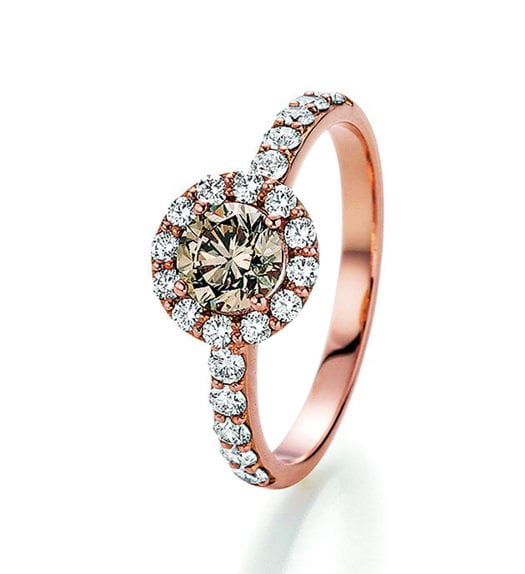 Klassischer Ring mit fancy-diamond von Juwelier Mommen am Neumarkt in Köln