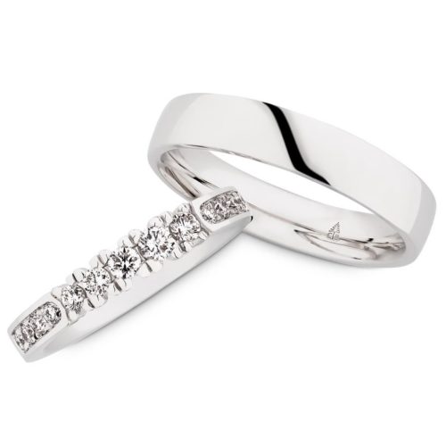 Elegante Brillant-Trauringe